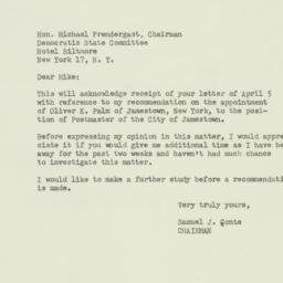 Letter: 1956 April 20