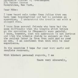 Letter: 1957 December 7