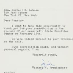 Letter: 1958 March 7