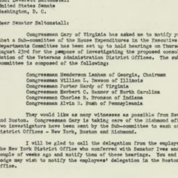 Letter: 1951 August 20