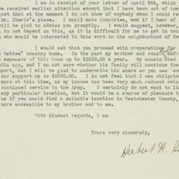 Letter: 1919 April 16