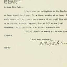 Letter: 1926 December 1