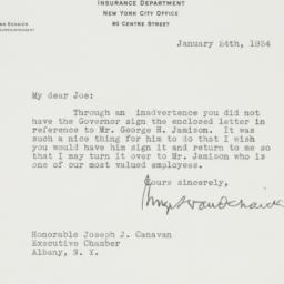 Letter: 1934 January 24