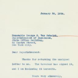 Letter: 1934 January 26
