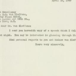 Letter: 1947 April 10
