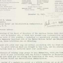 Letter: 1943 December 10