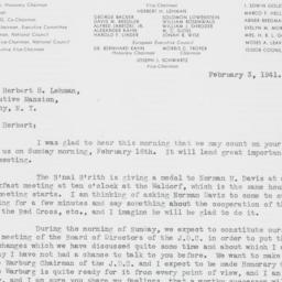 Letter: 1941 February 3