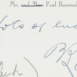 Letter: 1949 October 19
