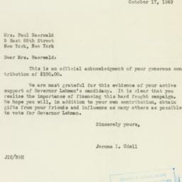 Letter: 1949 October 17