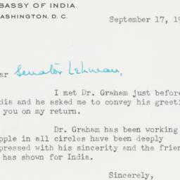 Letter: 1951 September 17