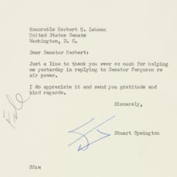 Letter: 1954 April 10