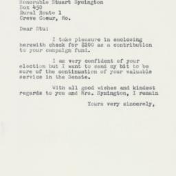 Letter: 1958 October 21