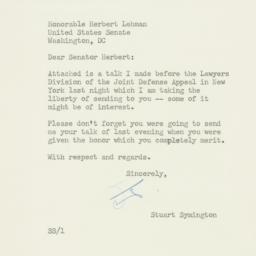 Letter: 1955 May 13