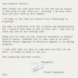 Letter: 1959 September 8