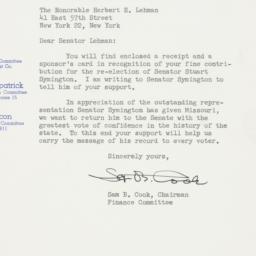 Letter: 1958 October 30