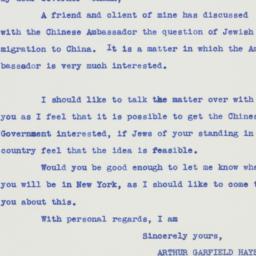 Letter: 1938 September 21