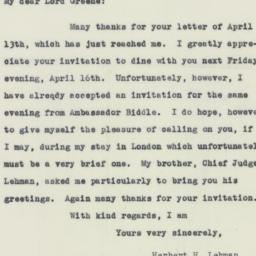 Letter: 1943 April 13
