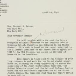 Letter: 1942 April 28