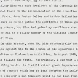 Memorandum: 1950 October 19