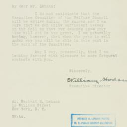Letter: 1926 May 25