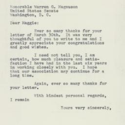 Letter: 1955 April 2