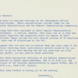 Memorandum: 1955 May 20
