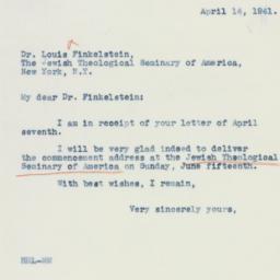 Letter: 1941 April 14