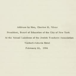Speech: 1956 February 22