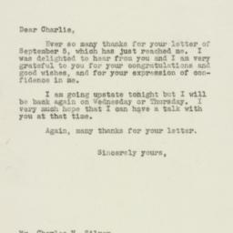 Letter: 1949 September 8