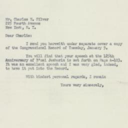 Letter: 1951 January 13