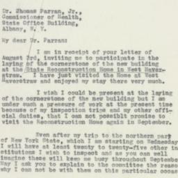 Letter: 1932 August 8