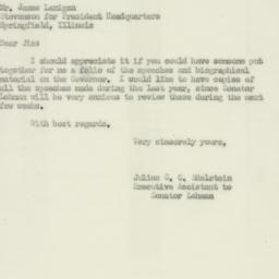 Letter: 1952 September 15