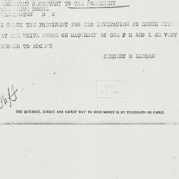 Telegram: 1937 March 2