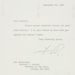 Letter: 1938 September 29