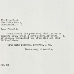 Letter: 1939 January 25