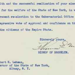 Letter: 1936 November 9