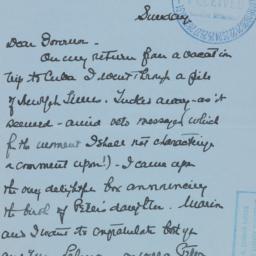 Letter: 1940 May 9