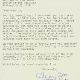 Letter: 1955 January 14