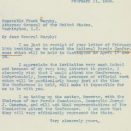 Letter: 1939 February 11