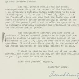 Letter: 1939 March 4