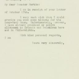Letter: 1952 October 21