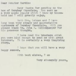 Letter: 1953 August 3