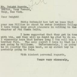 Letter: 1932 September 12