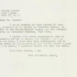 Letter: 1948 June 8
