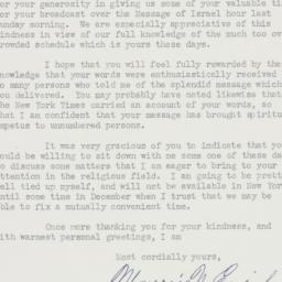 Letter: 1947 November 18