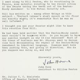 Letter: 1953 August 6