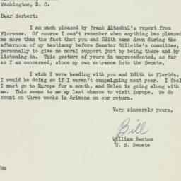 Letter: 1951 October 27