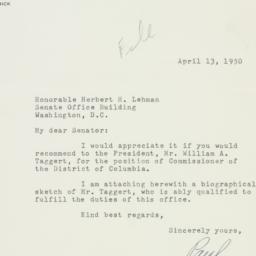 Letter: 1950 April 13