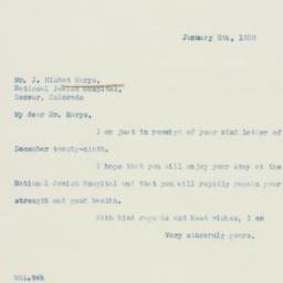 Letter: 1938 January 8