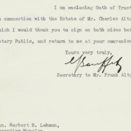 Letter: 1938 January 11